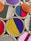 Playa Circle Rope Colored Bag - Red & Pink