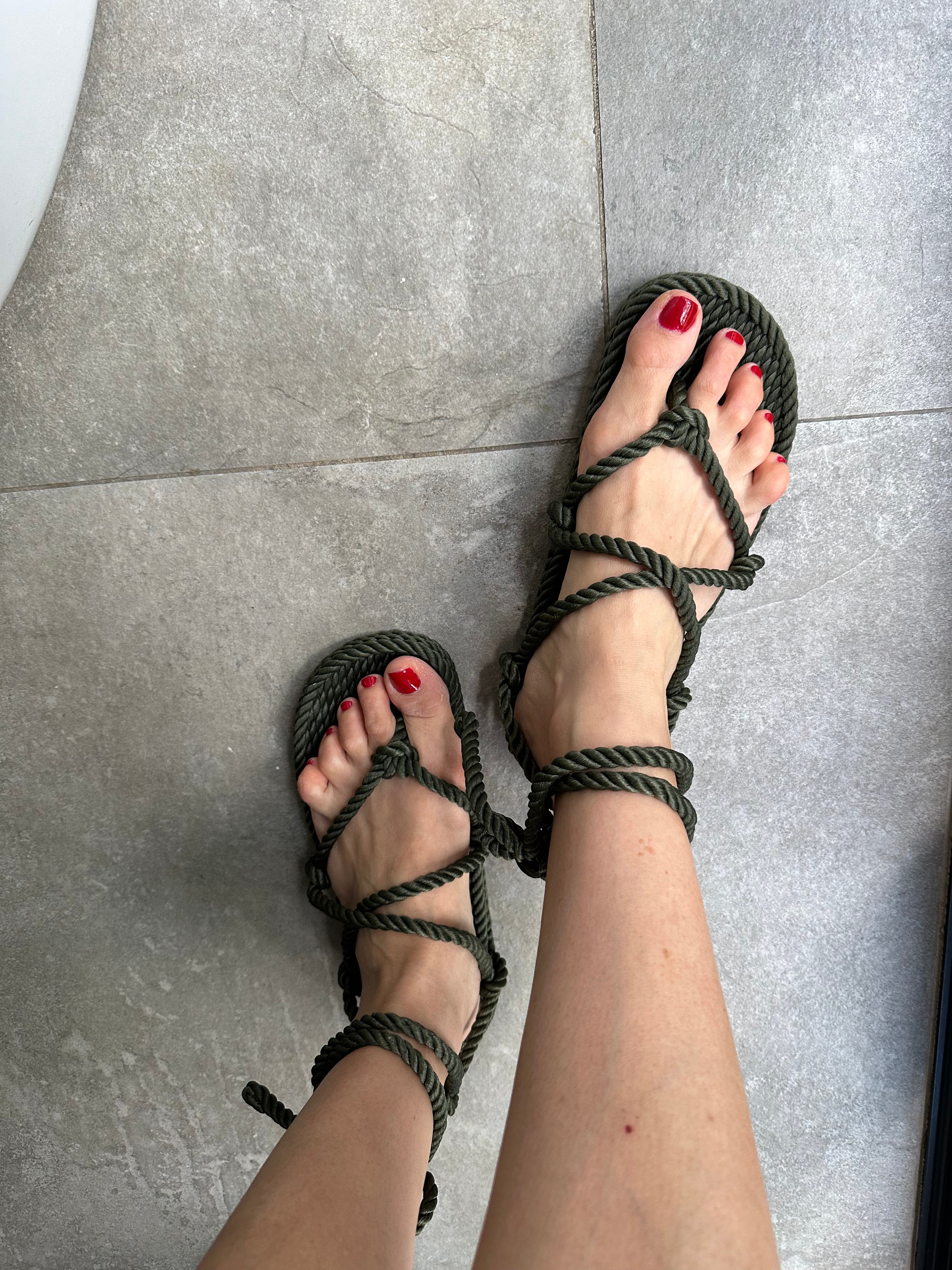 Romano Nomadic State Of Mind Shop Romano Rope Sandal In Olive
