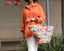 Playa Circle Rope Colored Bag - Red & Pink