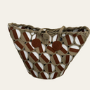 Playa Circle Rope Camel White & Cafe